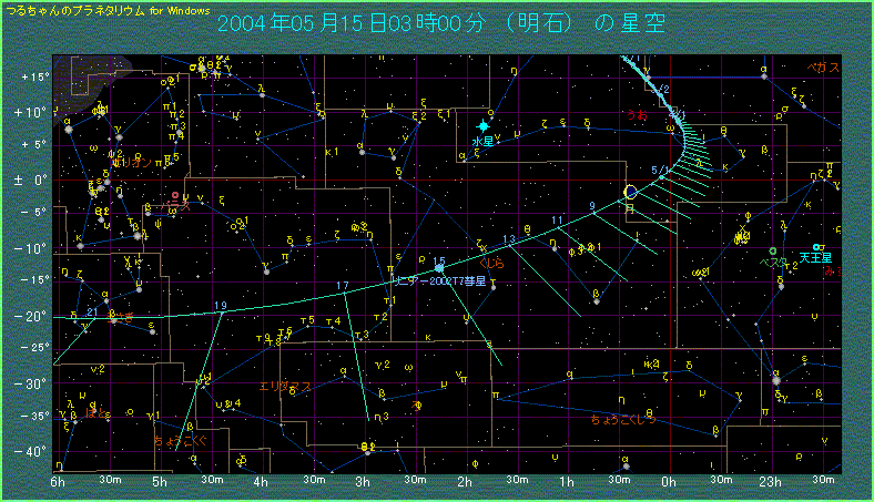 リニア彗星の経路