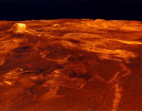 金星の表面のようす